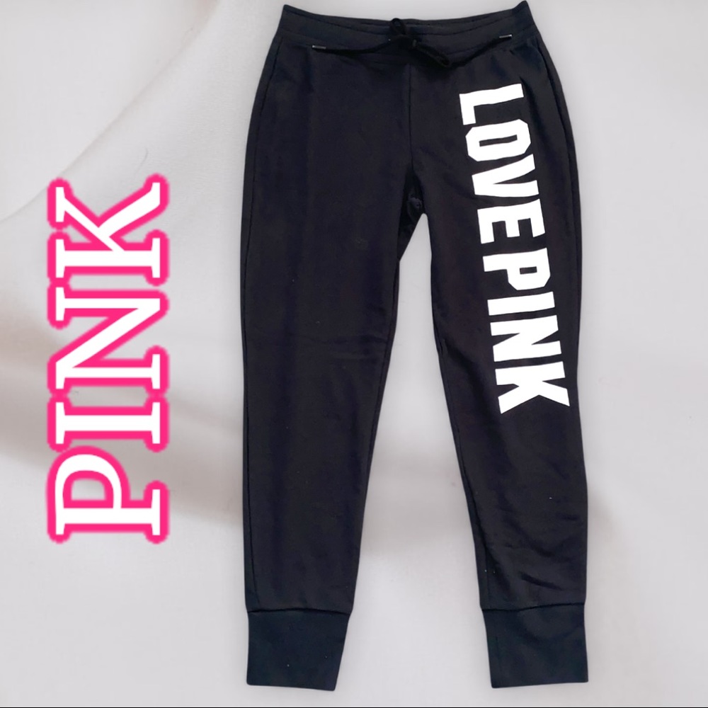 Victoria’s Secret pink Black sweatpants